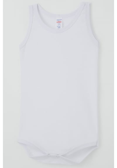 Breeze Erkek Çocuk Çıtçıtlı Atlet Zıbın Body Basic 1-3 Yaş , Beyaz