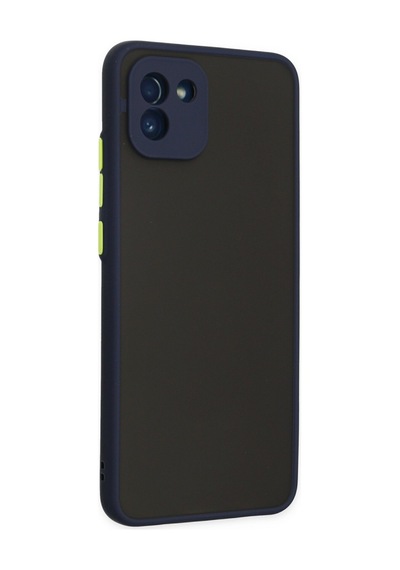 Newface Samsung Uyumlu Galaxy A03 Kılıf Montreal Silikon Kapak - Lacivert Lacivert