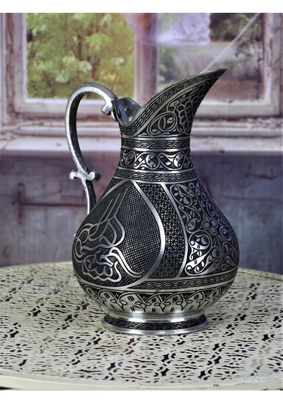 Sultan Tuğralı Keski Osmanlı Bakır Sürahi