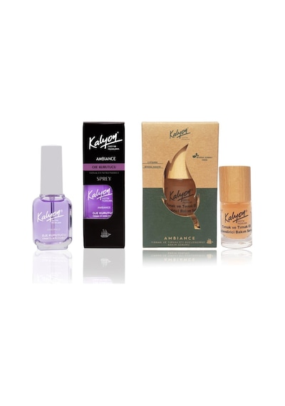 Kalyon Oje Kurutucu Sprey + Bitkisel Tırnak ve Tırnak Eti Bakım Serumu 11 ML
