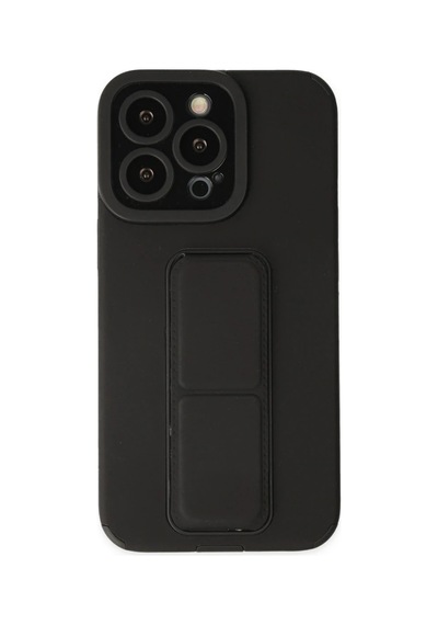 Apple İphone 13 Pro Kılıf Mega Standlı Silikon - Siyah 0.2M-Çok Renkli