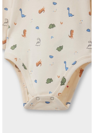 Defacto Erkek Bebek 2li Takım Dinozor Baskılı Uzun Kollu Fitilli Kaşkorse Çıtçıtlı Body Alt F0123a525auer233 Ekru Defacto Erkek Bebek 2li Takım Dinozor Baskılı Uzun Kollu Fitilli Kaşkorse Çıtçıtlı Body Alt F0123a525auer233 Ekru