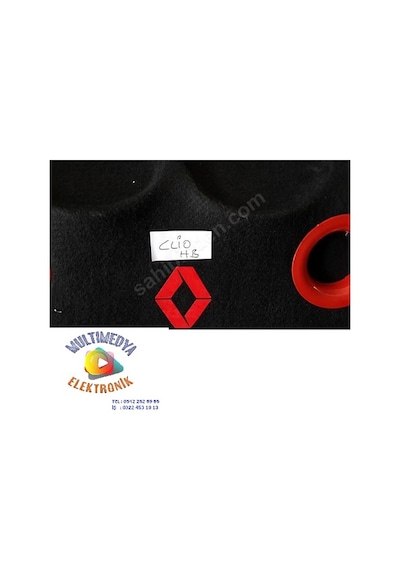 Renault Clio 2 hatchback 4lü Oval Hoparlörlü Polyesterli Pandizot 2 Portlu Kabartma İmalat