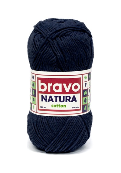 Natura %100 Koton İplik 100 Gr 200 Metre Renk Kodu:201 Lacivert