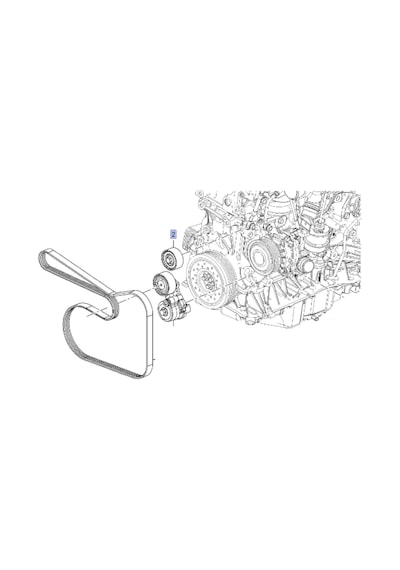 Opel İnsignia A 1.6 Dizel Motor V Kayışı Avare Sabit Bilya Psa Marka 55571052