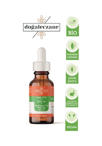 Doğal Eczane Leke Karşıtı ve Cilt Tonu Eşitleyici Peeling Serum 30 ML