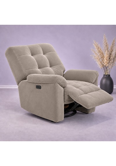 Smarto Relax Porto Masajlı Elektrikli Döner Sallanan Tv Koltuğu Kontrol Panelli Ergonomik Polyester Baba Koltuğu Ekru Smarto Relax Porto Masajlı Elektrikli Döner Sallanan Tv Koltuğu Kontrol Panelli Ergonomik Polyester Baba Koltuğu Ekru