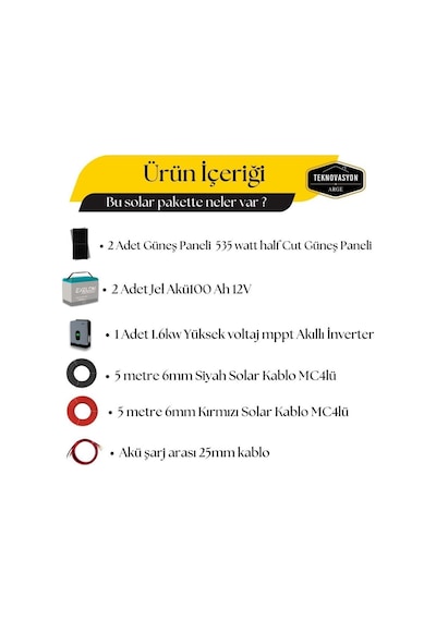 5000 Watt Tv Büyük Buzdolabı Solar Paketi 550w Güneş Paneli 1.6kw İnverter 200ah Jel Akü