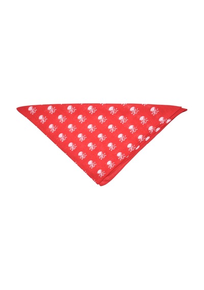 Bandana Kurukafa Desenli Kırmızı Çok Renkli