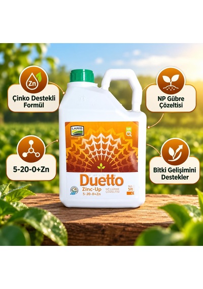 Laris Duetto Zinc-up 5-20-0+zn Gübre 5 Litre 5 L