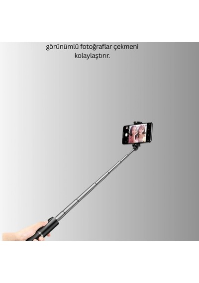 130 Cm Bluetooth Selfie Çubuğu Led Işıklı, Katlanabilir Ve Uzaktan Kumandalı