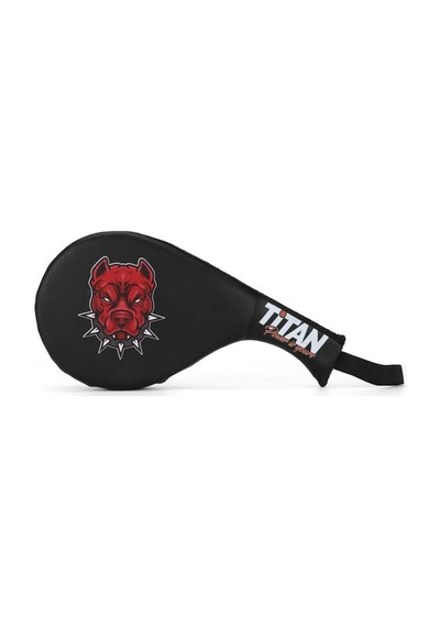 Titan Sport Taekwondo, Kick Boks Ve Muay Thai Pitbull Desenli Siyah Raket Ellik