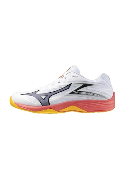 Mizuno Thunder Blade Z Unisex Voleybol Ayakkabısı Beyaz / Turuncu Çok Renkli