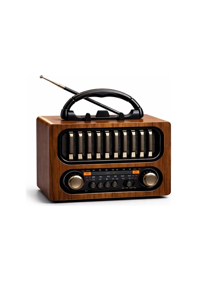 Nostaji Tasarım Bluetooth Nostaljik Radyo Taşınabilir Fm Am Radyo Hoparlör
