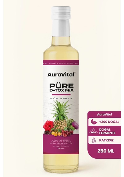 Püre Detox Mix 250 Ml Ananas, Enginar, Hibiskus, Alıç Ve Kiraz Karışımı