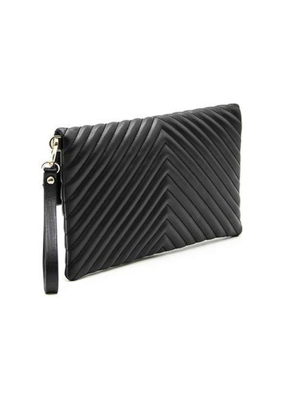 Silver Polo Sp1134 Kadın Portföy & Clutch Kapitone V Siyah-siyah