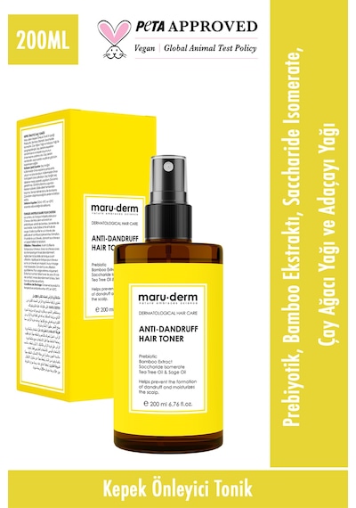 Maruderm Kepeğe Karşı Etkili Saç Toniği 200 ML Maruderm Kepeğe Karşı Etkili Saç Toniği 200 ML