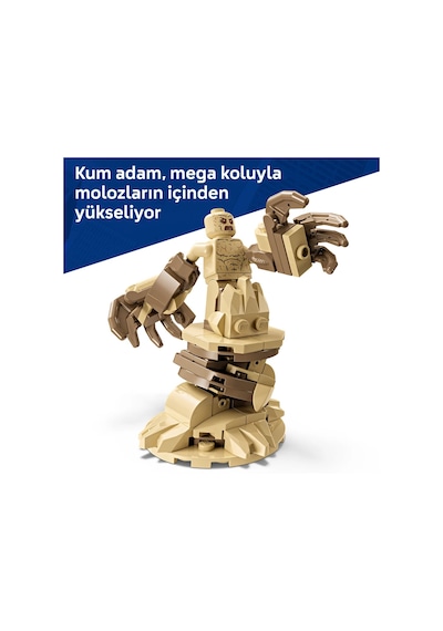 LEGO® ǀ Marvel Efsanevi Savaş: Örümcek Adam, Kum Adam’a Karşı 76334 - 9 Yaş ve Üzeri Çocuklar için Oyuncak Yapım Seti (201 Parça)