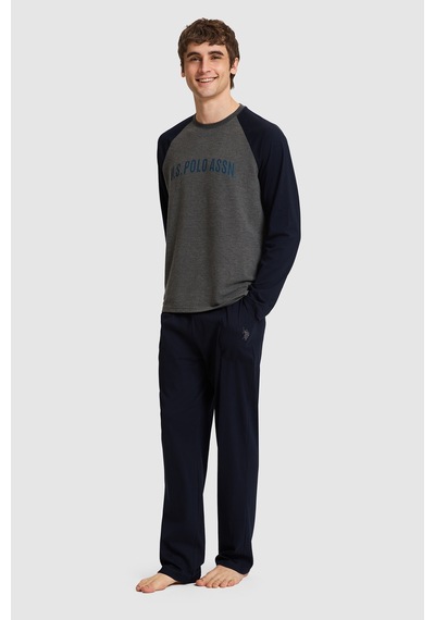 U.S. Polo Assn. Erkek Lacivert Pijama Takımı 50333259-vr033