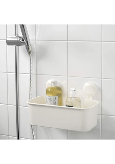 Ikea Tısken Vantuzlu Sepet Beyaz Çok Renkli