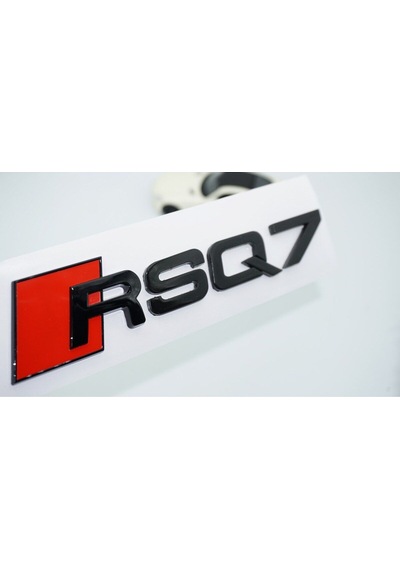 Rsq7 Siyah Abs 3m 3d Bagaj Logo Audi İle Uyumlu