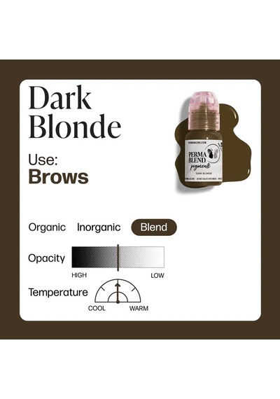 Perma Blend Dark Blonde Kalıcı Makyaj Kaş Pigmenti 15ml Diğer