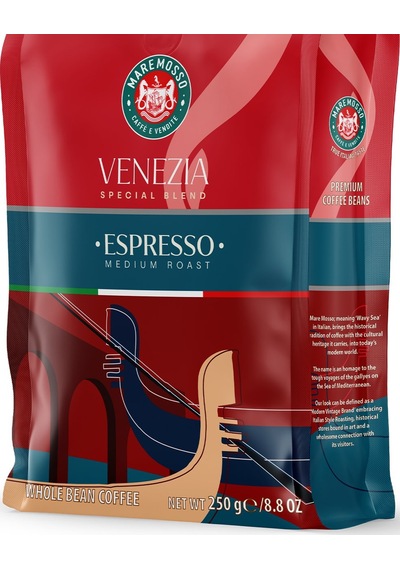 Espresso Venezia Blend 4x250 Gr. Çekirdek Veya Öğütülmüş Kahve Çekirdek Kahve