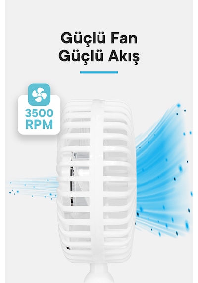 Everest EFN-504 Taşınabilir Masaüstü USB Fan