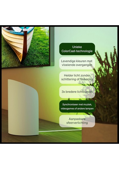 Philips Hue Flare Akıllı Duvar Aydınlatma - Beyaz - Renkli Işık, Colorcast Teknolojisi, Bluetooth Uyumlu, Alexa, A Diğer