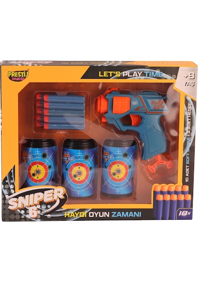 Fab 5909 Kutulu 3 Hedefli Sniper 6 Dart Atıcı