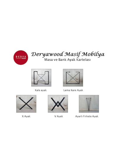 Deryawood Deryawood Masif Ağaç Mutfak Masası