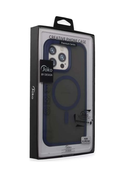 İphone 15 Pro Max Toras Airbag Magsafe Kapak - Lacivert