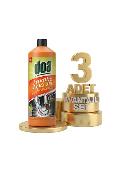 Doa Lavabo Açıcı Jel 3x1000 Ml