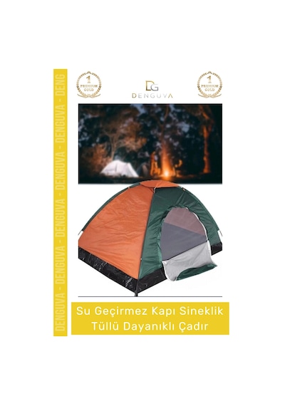 Kampçadırı Su Geçirmez Hafif Sineklikli Pratik Festival Tipi Kolay Kurulum 23 Kişilik Kamp Çadırı Çok Renkli