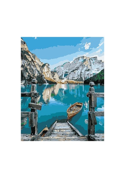 Turkuaz Göl Çerçeveli 60x75 Sayılarla Boyama Hobi Seti