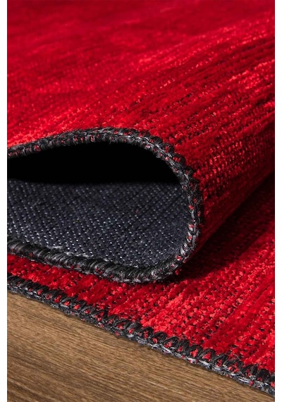 Kilimista Milano Ml104 Kırmızı Leke Tutmaz Antialerjik Yıkanılabilir Dokuma Dekoratif Halı Kilim