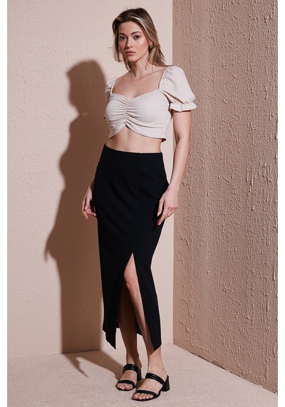 Fashion Friends Bayan Etek 25y0187k1 Siyah Siyah