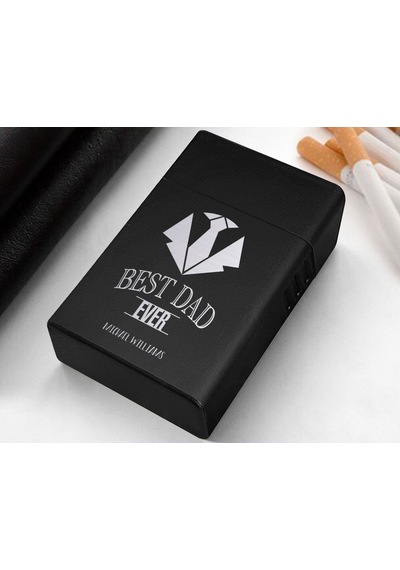 Bk Gift Kişiye Özel İsimli  Tasarımlı Siyah Metal Sigara Tabakası , Hediyesi , Hediye , Sigara Tabakası-12