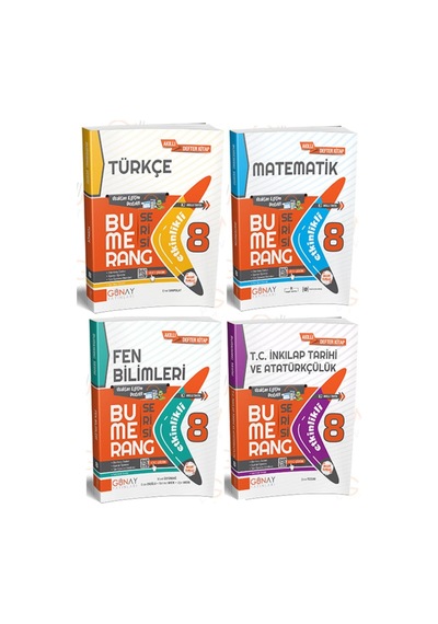 Günay Yayınları 8. Sınıf Bumerang Etkinlikli Kitap Defter