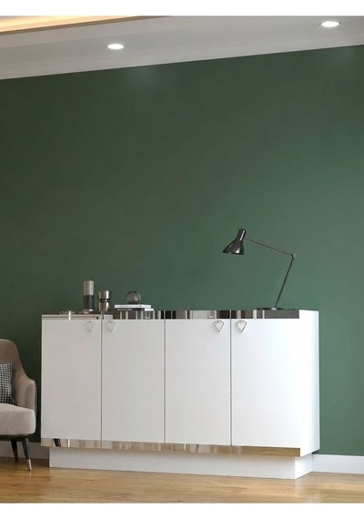 Karnaval 120 Cm Konsol, Tv Sehpası, Tv Ünitesi, Kahve Köşesi, Banyo Dolabı, Çok Amaçlı Dolap Sk8101-1 Beyaz