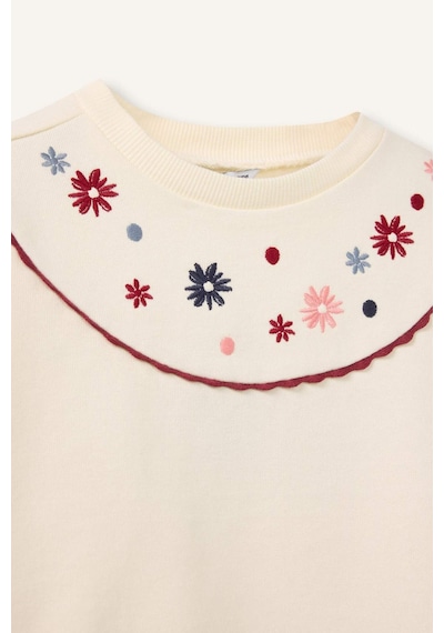 Defacto Oversize Sweatshirt Kız Bebek G8156a526sper99 Ekru-er99
