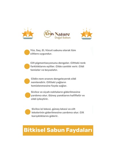 Sabun %100 Doğal Güzel Kokulu El Yüz Saç Cilt Vücut Orijinal Kükürt Sabunu 120g - 4 Adet Karışık