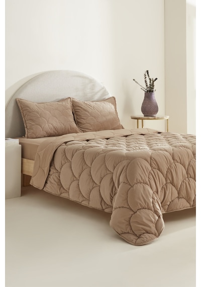Karaca Home Cowrie Çift Kişilik Luxury Comfort Set Bej