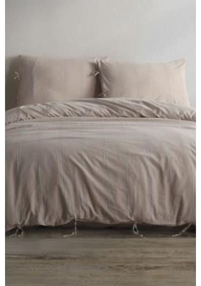 Majoli Stone Washed Çift Kişilik Nevresim Takımı Vetro Desenli