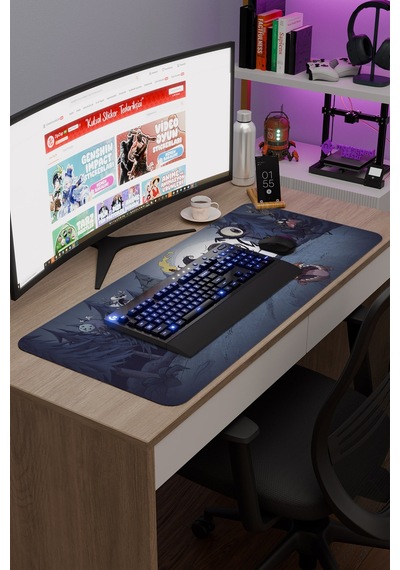 Don't Starve Kaymaz Dikişli Kauçuk Oyuncu Mousepad V5 - 90x40 Xxl Gaming Mouse Pad Fare Altlığı