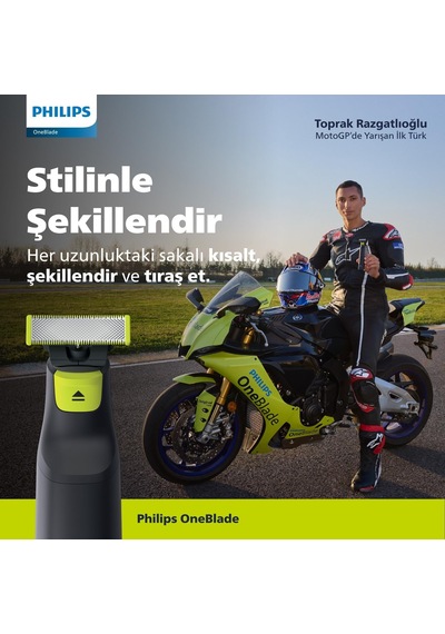 Oneblade Qp2724/10 Yüz Hibrit Tıraş Makinesi,sakal Şekillendirici, Islak&kuru,3 Sakal Tarağı