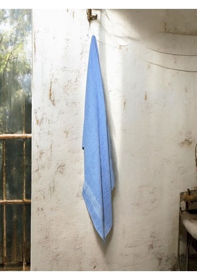Büyük Boy Banyo Havlusu, Duş Havlusu, Tek Silgi 95 X 145cm Mavi