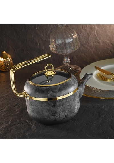 Brioni Royal Stone 1,5 lt Granit Çaydanlık Kumtaşı&Altın