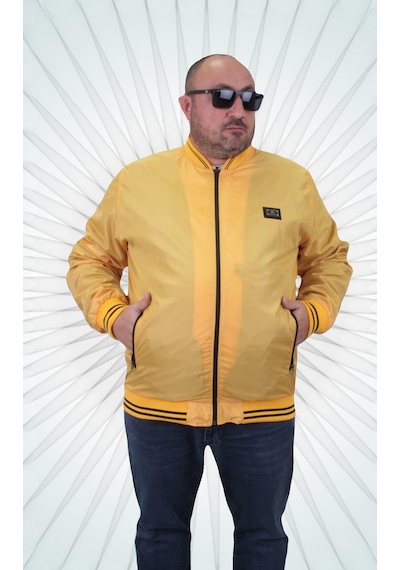 Mocgrande Büyük Beden Basic Pilot Mont 23823 Hardal-Hardal
