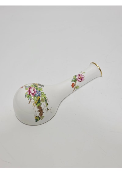 Crown Staffordshire Pagoda Desenli Porselen Duvar Vazosu 15,5x7x4cm Çok Renkli